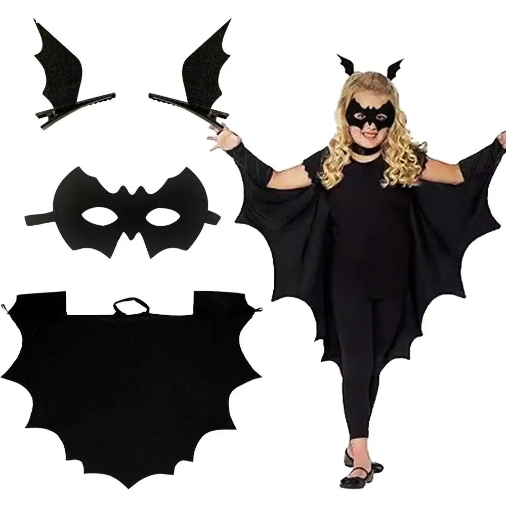 Halloween Bat Shape Cloak Set Black Cloak with Sleeves for Women's Costume Accessories Traditional Ethnic Stage Performance
Halloween Bat Shape Cloak Set Black Cloak with Sleeves for Women's Costume Accessories Traditional Ethnic Stage Performance