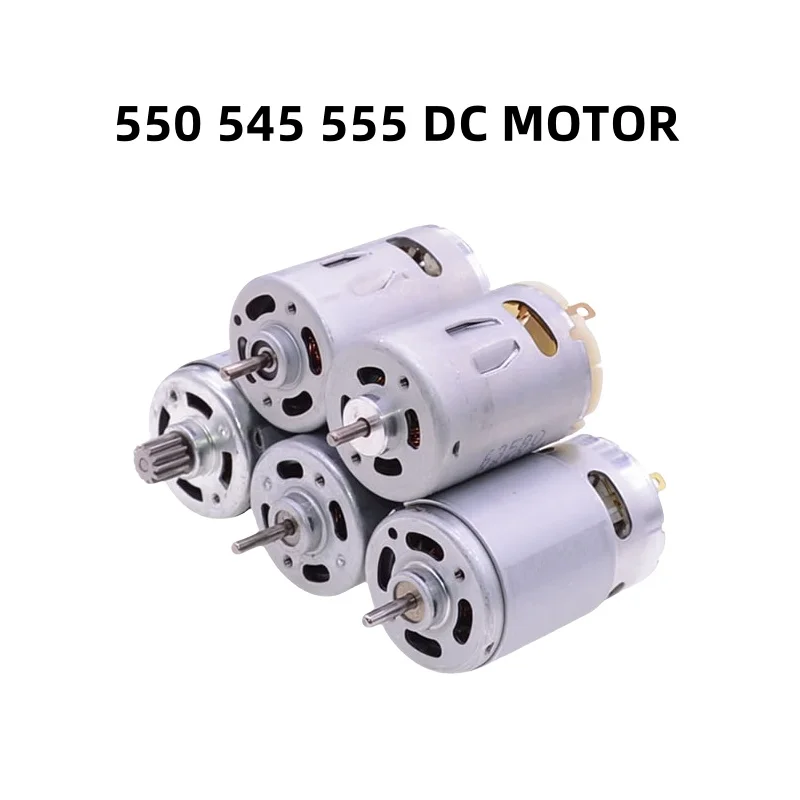 6V12V24V RS550 545 555 DC Motor High Speed Large Power For Electric Toys Kids' Electric Vehicle/Car DIY Model
6V12V24V RS550 545 555 DC Motor High Speed Large Power For Electric Toys Kids' Electric Vehicle/Car DIY Model