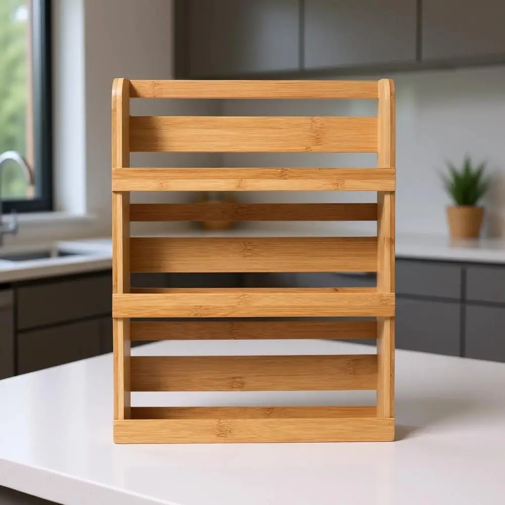 3-Tier Bamboo Spice Rack, 2.75-inch Depth, Fits Various Spice Jars
3-Tier Bamboo Spice Rack, 2.75-inch Depth, Fits Various Spice Jars
