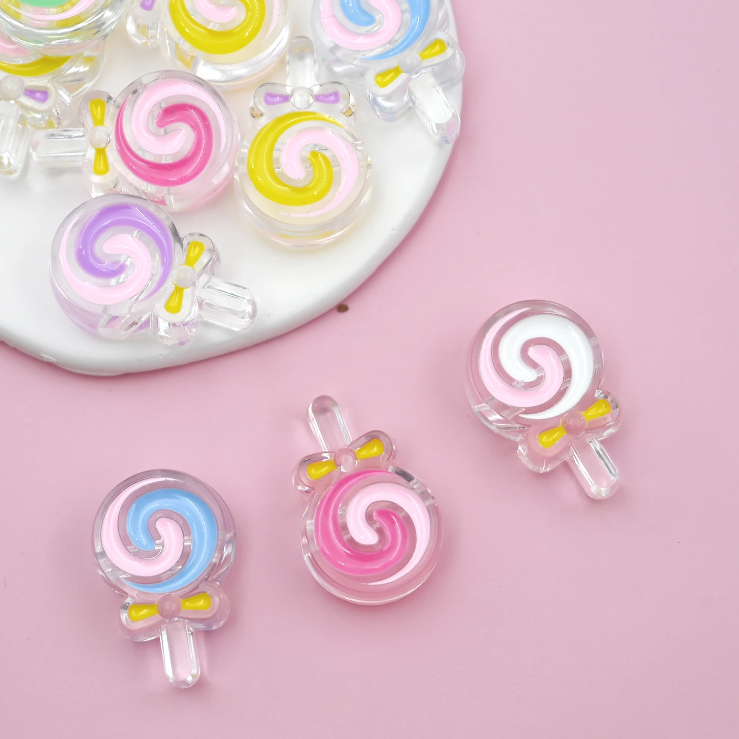 18x28mm Transparent Lollipop Candy Acrylic Beads Loose Spacer Beads For Jewelry Making DIY Handmade Keychain Hairclip Accessorie
18x28mm Transparent Lollipop Candy Acrylic Beads Loose Spacer Beads For Jewelry Making DIY Handmade Keychain Hairclip Accessorie