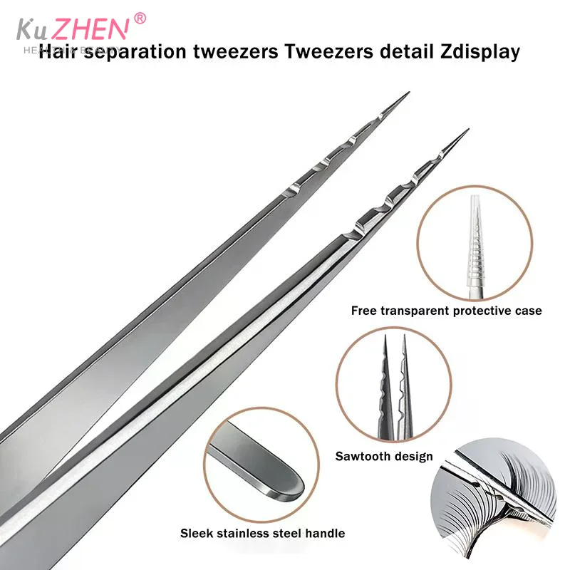 Lash Tweezers Stainless Steel Precision Isolation Eyelash Extension Tweezers Anti-Slip Groove Design Perfect Isolation Eyelash
Lash Tweezers Stainless Steel Precision Isolation Eyelash Extension Tweezers Anti-Slip Groove Design Perfect Isolation Eyelash