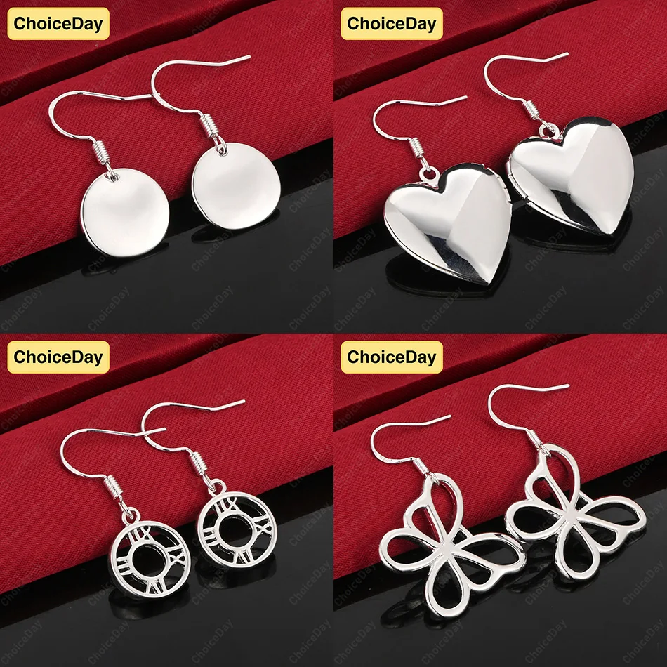 ChoiceDay 925 Sterling Silver Delicate Heart Shape Butterfly Drop Earrings Women Accessories Wedding Party
ChoiceDay 925 Sterling Silver Delicate Heart Shape Butterfly Drop Earrings Women Accessories Wedding Party