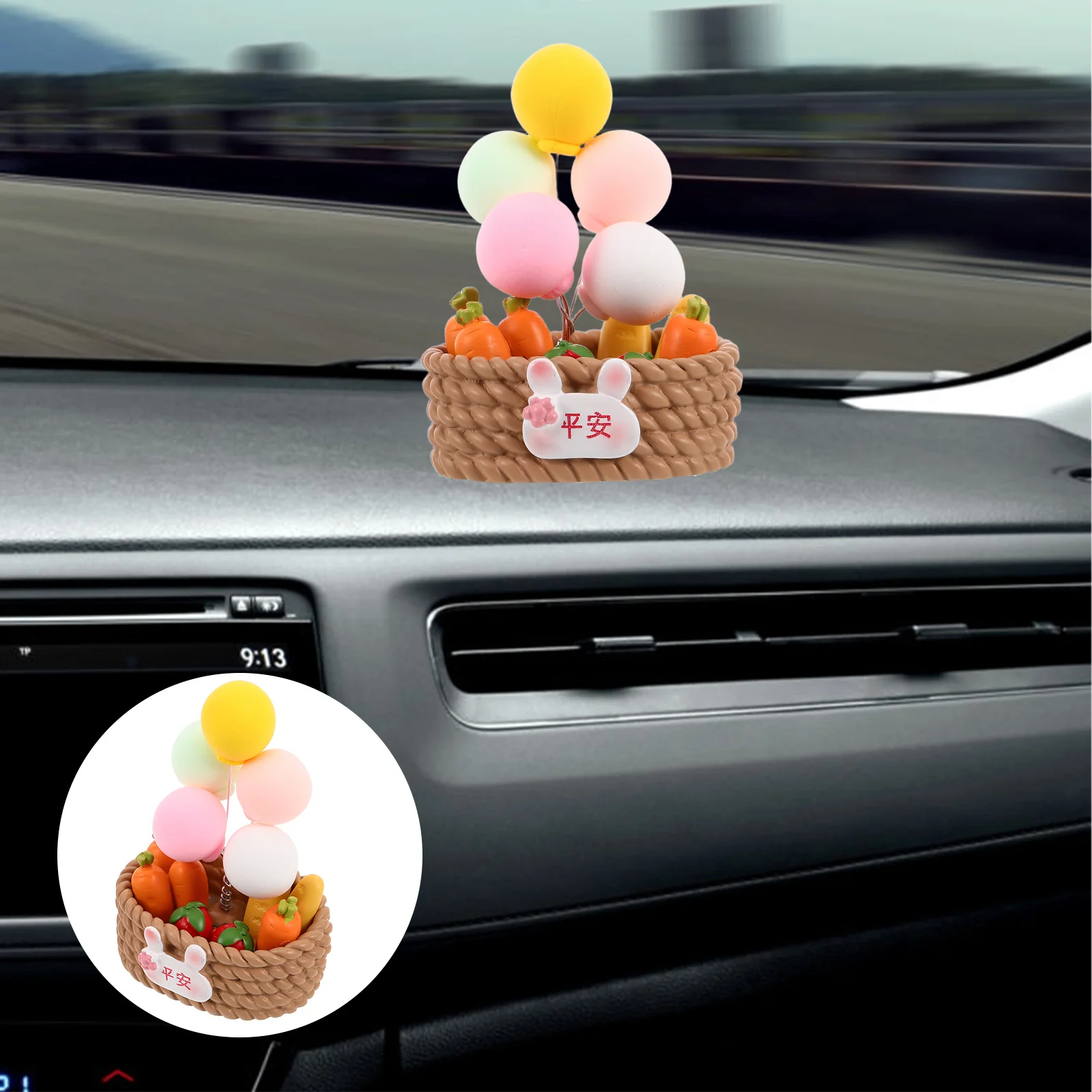 Adorable Balloon Basket Car Ornament Cute Resin Dashboard Decoration for Interior Adds Fun and Safety to Your Ride
Adorable Balloon Basket Car Ornament Cute Resin Dashboard Decoration for Interior Adds Fun and Safety to Your Ride