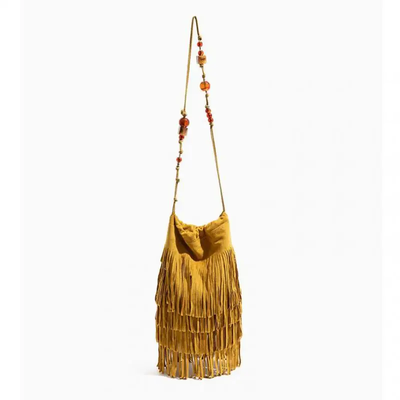 New Fashion Personalized Imitation Suede Matte Suede Tassel Women's Bag Bucket Shaped Beaded Shoulder Strap Diagonal Cross Bags
New Fashion Personalized Imitation Suede Matte Suede Tassel Women's Bag Bucket Shaped Beaded Shoulder Strap Diagonal Cross Bags