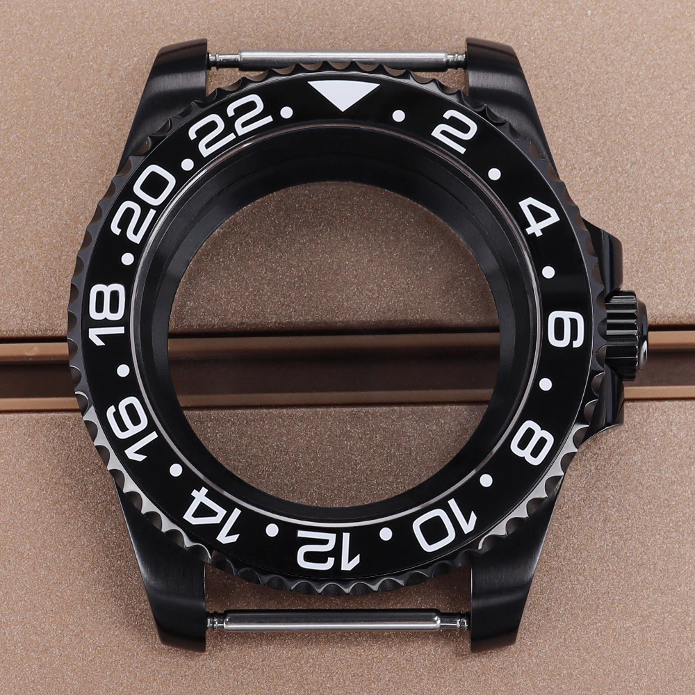 40mm NH35 GMT Black Watch Case Sapphire Glass For NH35 NH36 NH38 NH34 Miyota 8215 ETA 2824 Movement Watch Stainless Steel Parts
40mm NH35 GMT Black Watch Case Sapphire Glass For NH35 NH36 NH38 NH34 Miyota 8215 ETA 2824 Movement Watch Stainless Steel Parts