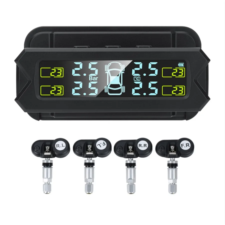 PSTY22t Passenger Car Tire Pressure Sensor 3.2-inch LCD Solar Car Digital Clock Display Time Date and internal temperature Batt
PSTY22t Passenger Car Tire Pressure Sensor 3.2-inch LCD Solar Car Digital Clock Display Time Date and internal temperature Batt