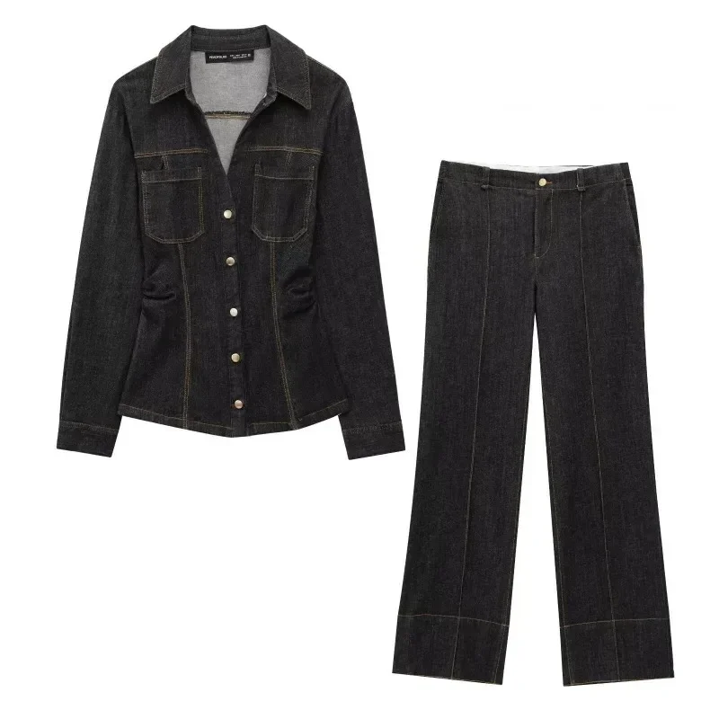 TRAFZR Pants Set Woman Two Pieces Casual Elegant Women's Autumn Suit Holiday Outfits Y2k Outfit Set Denim Long Sleeve Sets
TRAFZR Pants Set Woman Two Pieces Casual Elegant Women's Autumn Suit Holiday Outfits Y2k Outfit Set Denim Long Sleeve Sets