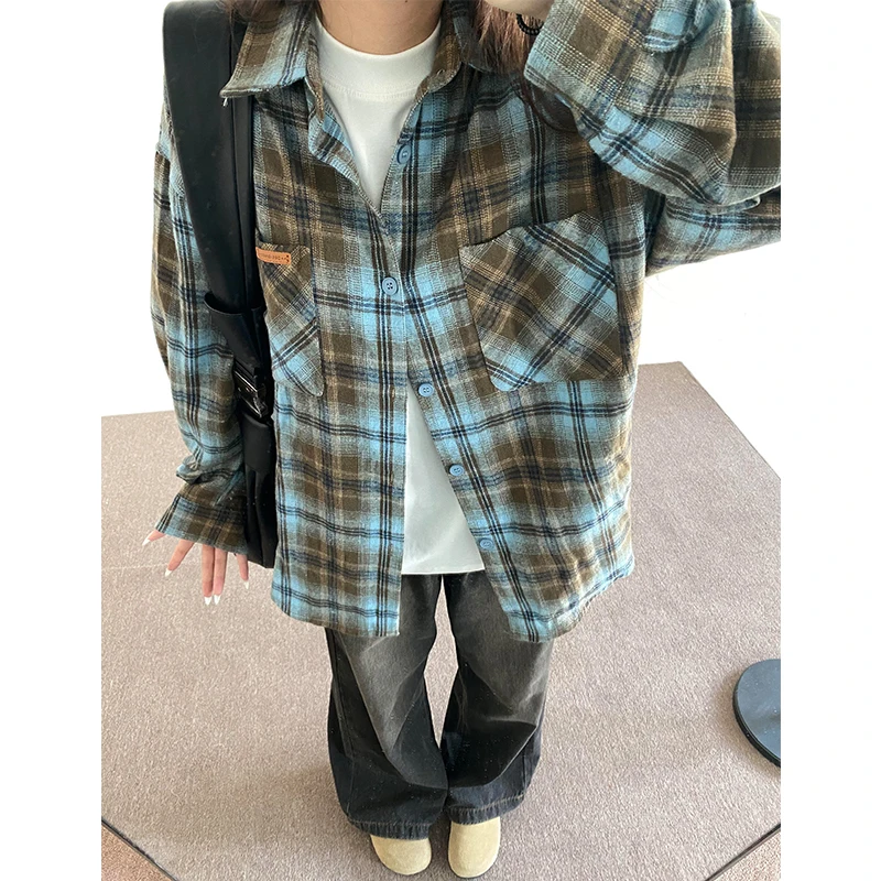 American Retro Plaid irt Men's Sle Vintage Trendy Couple's irt Premium Feel Early Autumn Outerwear Long Sve Youth Fa...
American Retro Plaid irt Men's Sle Vintage Trendy Couple's irt Premium Feel Early Autumn Outerwear Long Sve Youth Fa...