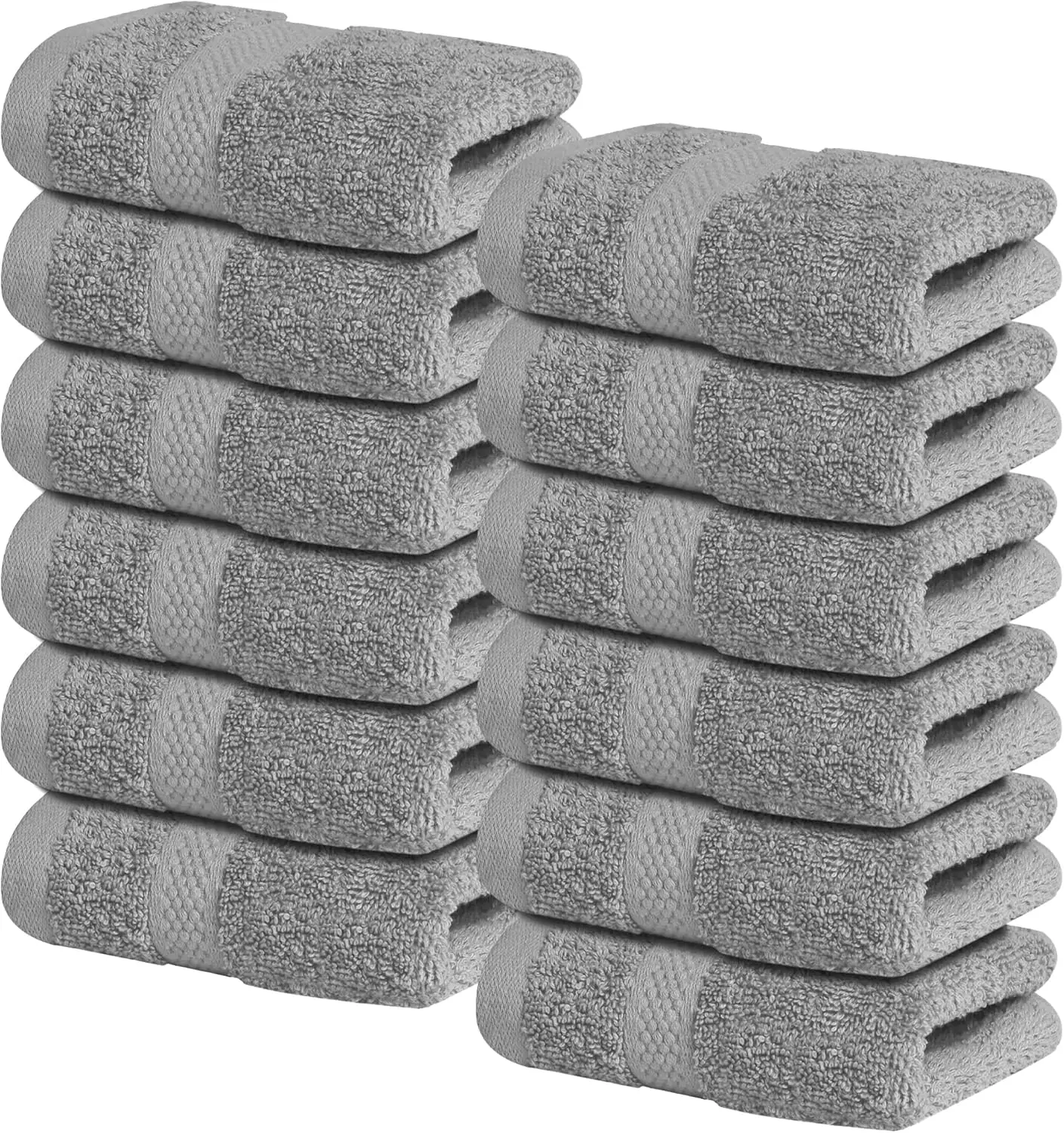 100% Cotton Washcloths 13x13 Inches, Pack of 12 - Soft Absorbent Face Towels for Bathroom, Gym, Spa - Grey
100% Cotton Washcloths 13x13 Inches, Pack of 12 - Soft Absorbent Face Towels for Bathroom, Gym, Spa - Grey