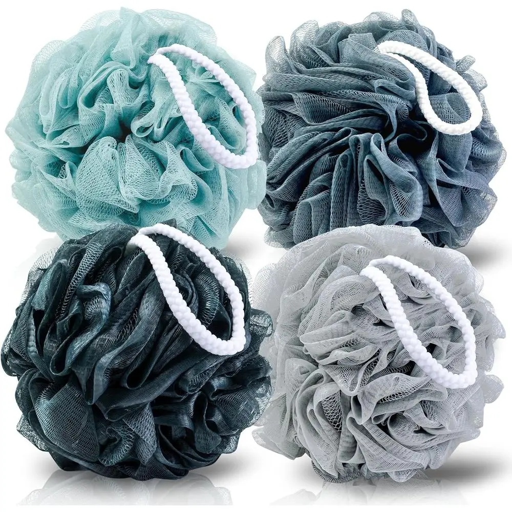 Extra Large Bath Sponge 100g, 4 Pack, Mesh Shower Scrubber for Men & Women, Exfoliating Body Scrub, Shower Accessories (Blue Gra
Extra Large Bath Sponge 100g, 4 Pack, Mesh Shower Scrubber for Men & Women, Exfoliating Body Scrub, Shower Accessories (Blue Gra