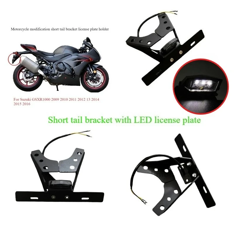 Motorcycle modification short tail bracket license plate holder suitable for Suzuki GSXR1000 GSXR 1000 2009-2016 K9 large R
Motorcycle modification short tail bracket license plate holder suitable for Suzuki GSXR1000 GSXR 1000 2009-2016 K9 large R