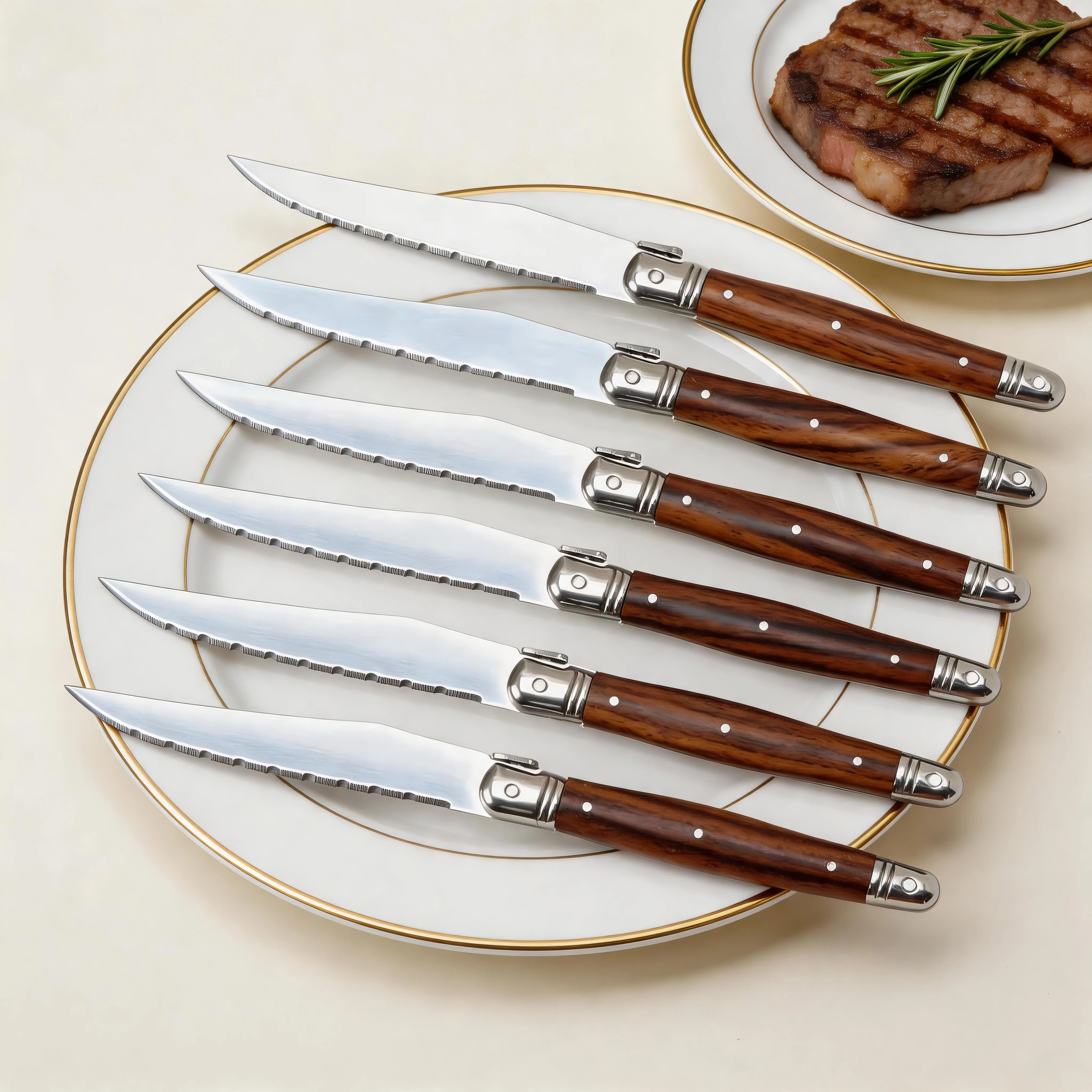 Jaswehome 24Pcs Stainless steel Dinnerware set Steak knives Salad fruit forks Dessert spoon Coffee spoon Tea spoon Tableware set
Jaswehome 24Pcs Stainless steel Dinnerware set Steak knives Salad fruit forks Dessert spoon Coffee spoon Tea spoon Tableware set