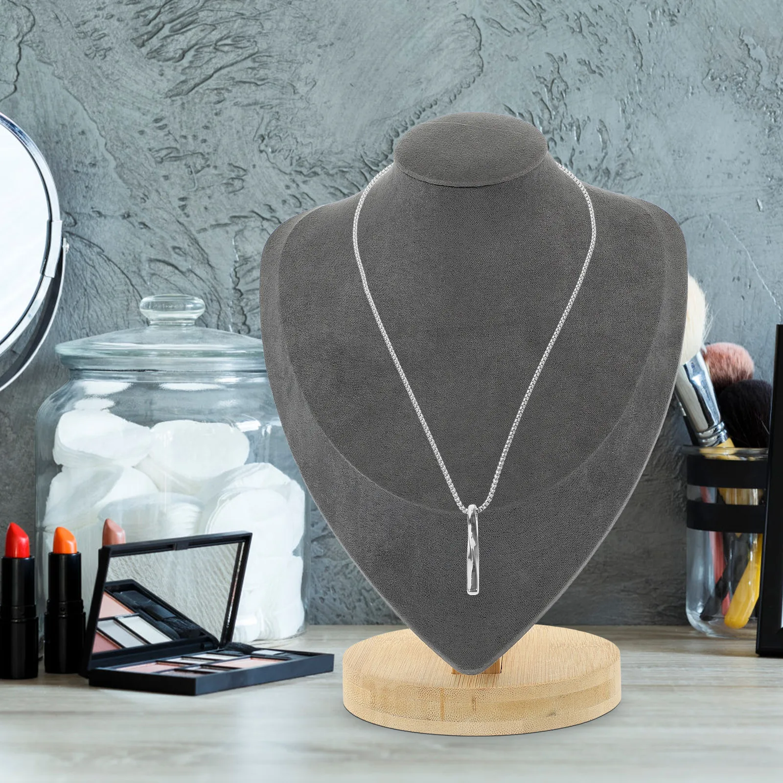 Jewelry Display Stand Human Shape Necklace Holder Stable Base Bust for Organizing Gifting and Selling Accessories
Jewelry Display Stand Human Shape Necklace Holder Stable Base Bust for Organizing Gifting and Selling Accessories