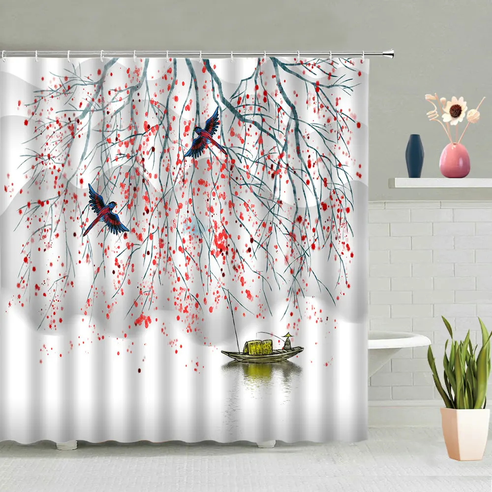 Color Style Flower Bird Shower Curtain Plant Animal Natural Scenery Pattern Waterproof Bath Curtains Bathroom Home Decor Screens
Color Style Flower Bird Shower Curtain Plant Animal Natural Scenery Pattern Waterproof Bath Curtains Bathroom Home Decor Screens