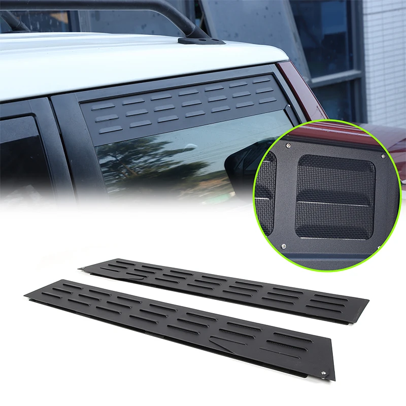 Zinky Car Window Ventilation Blinds for Toyota FJ Cruiser 2007-2021 Aluminum Alloy Black Exterior Modification Accessories 2 Pcs
Zinky Car Window Ventilation Blinds for Toyota FJ Cruiser 2007-2021 Aluminum Alloy Black Exterior Modification Accessories 2 Pcs