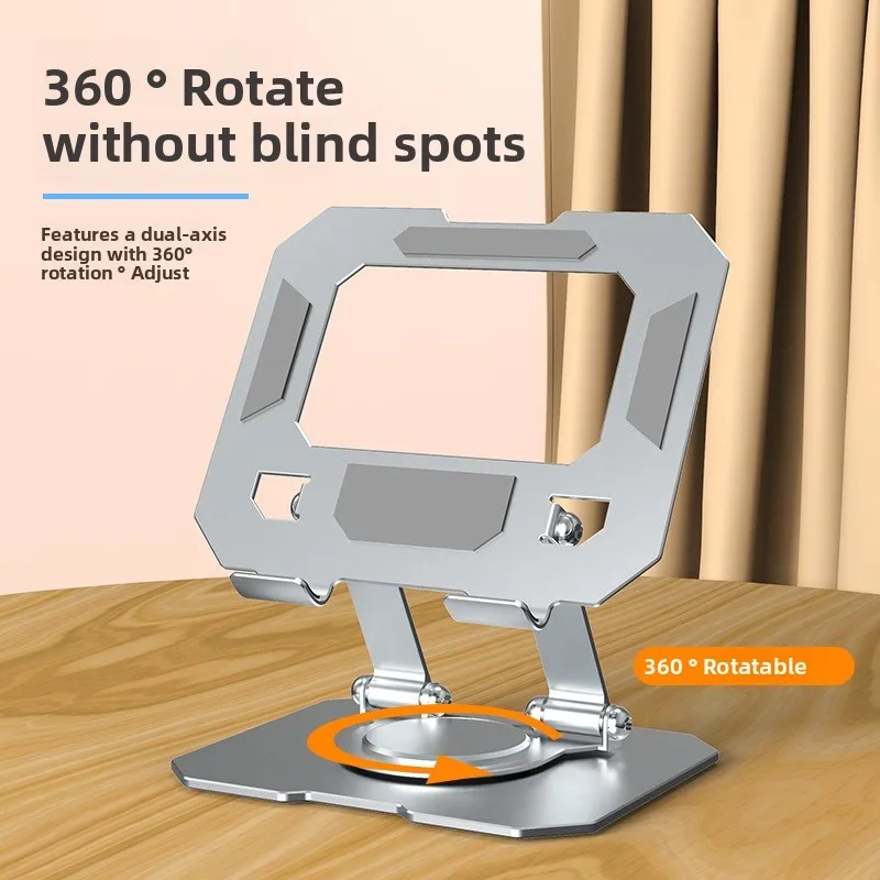 Aluminum Alloy Tablet Computer Bracket 360 ° Lifting, Rotating and Folding Portable Heightening Metal Bracket for IPad Air Pro 6
Aluminum Alloy Tablet Computer Bracket 360 ° Lifting, Rotating and Folding Portable Heightening Metal Bracket for IPad Air Pro 6
