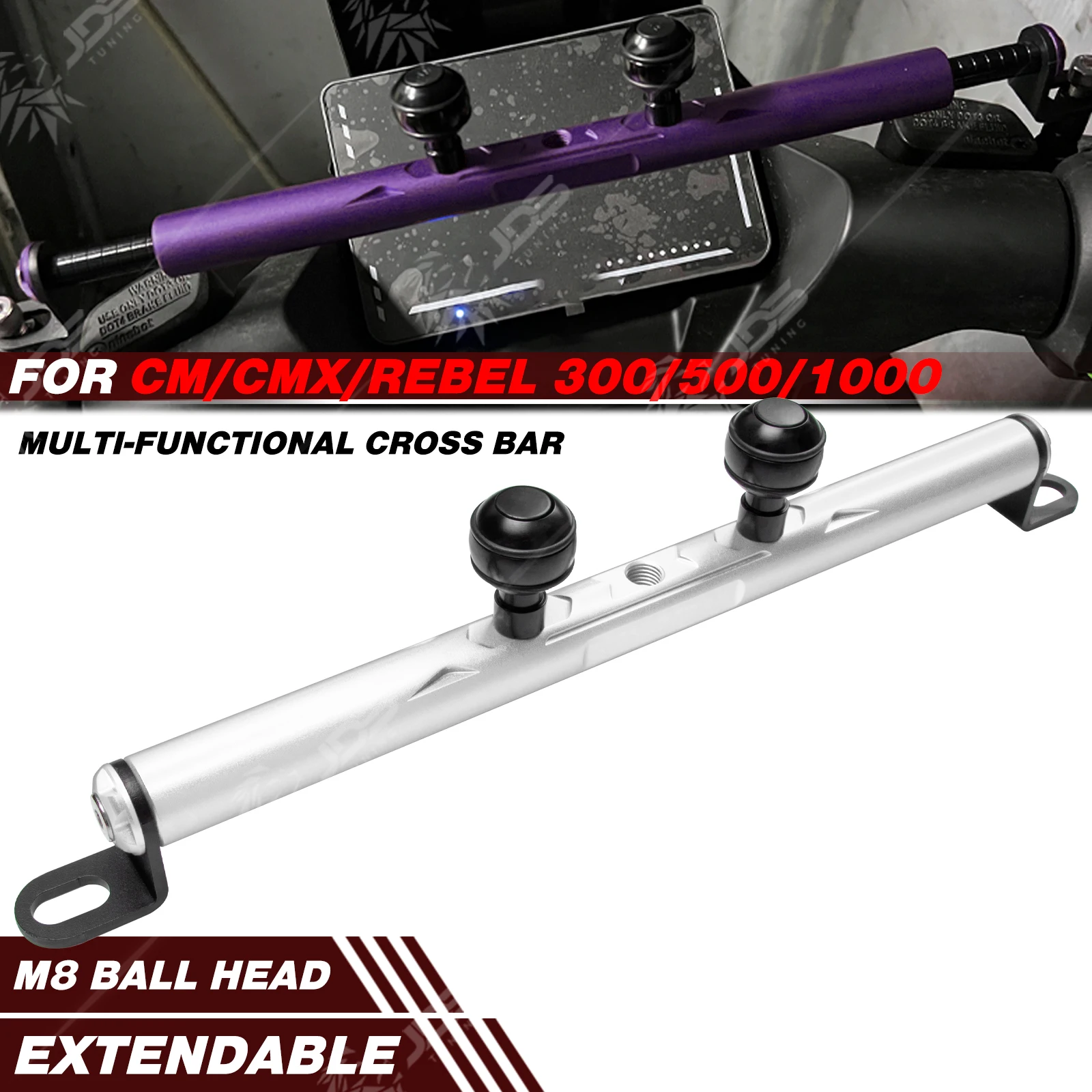 JDSTUNING For HONDA CM/CMX/REBEL 300/500/1000 Crossbar Balance Beam Multifunction Bar Phone Holder Bracket Accessories Parts
JDSTUNING For HONDA CM/CMX/REBEL 300/500/1000 Crossbar Balance Beam Multifunction Bar Phone Holder Bracket Accessories Parts