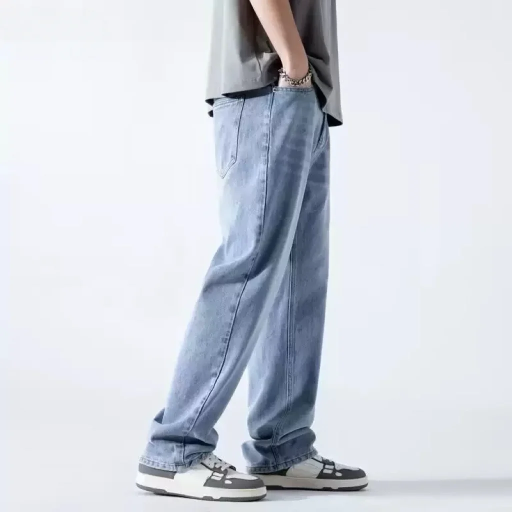 Американские модные брендовые джинсы в стиле ретро для мужчин летом, широкие брюки изогнутого кроя, свободные прямые брюки, ощущение висит, длина в пол
Американские модные брендовые джинсы в стиле ретро для мужчин летом, широкие брюки изогнутого кроя, свободные прямые брюки, ощущение висит, длина в пол