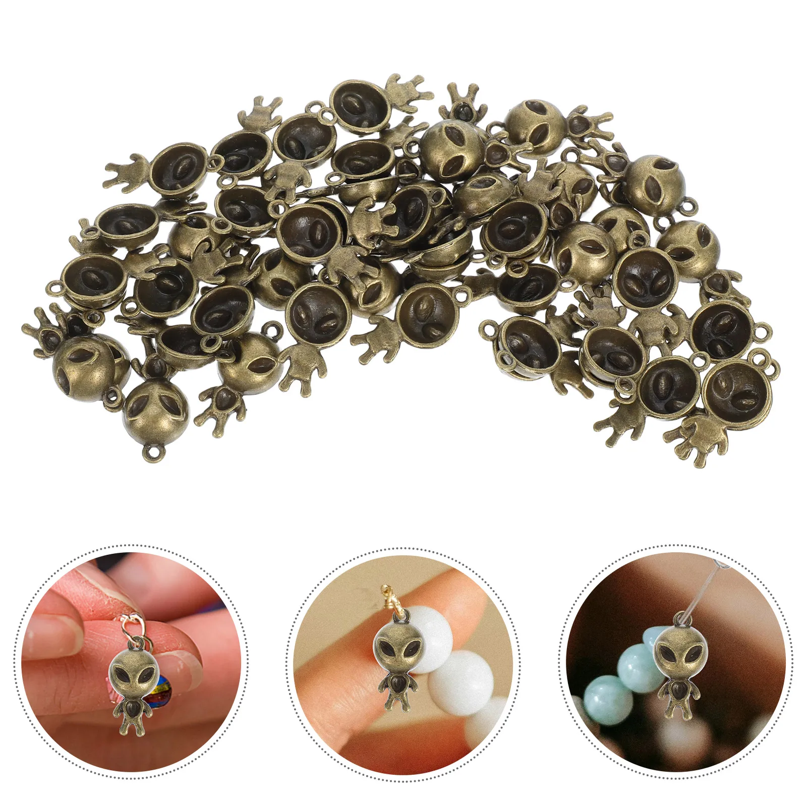 50pcs Necklace Earring Diy Charms for Alien Elements Pendants DIY Alien Charms Pendants Projects Jewelry Accessories
50pcs Necklace Earring Diy Charms for Alien Elements Pendants DIY Alien Charms Pendants Projects Jewelry Accessories