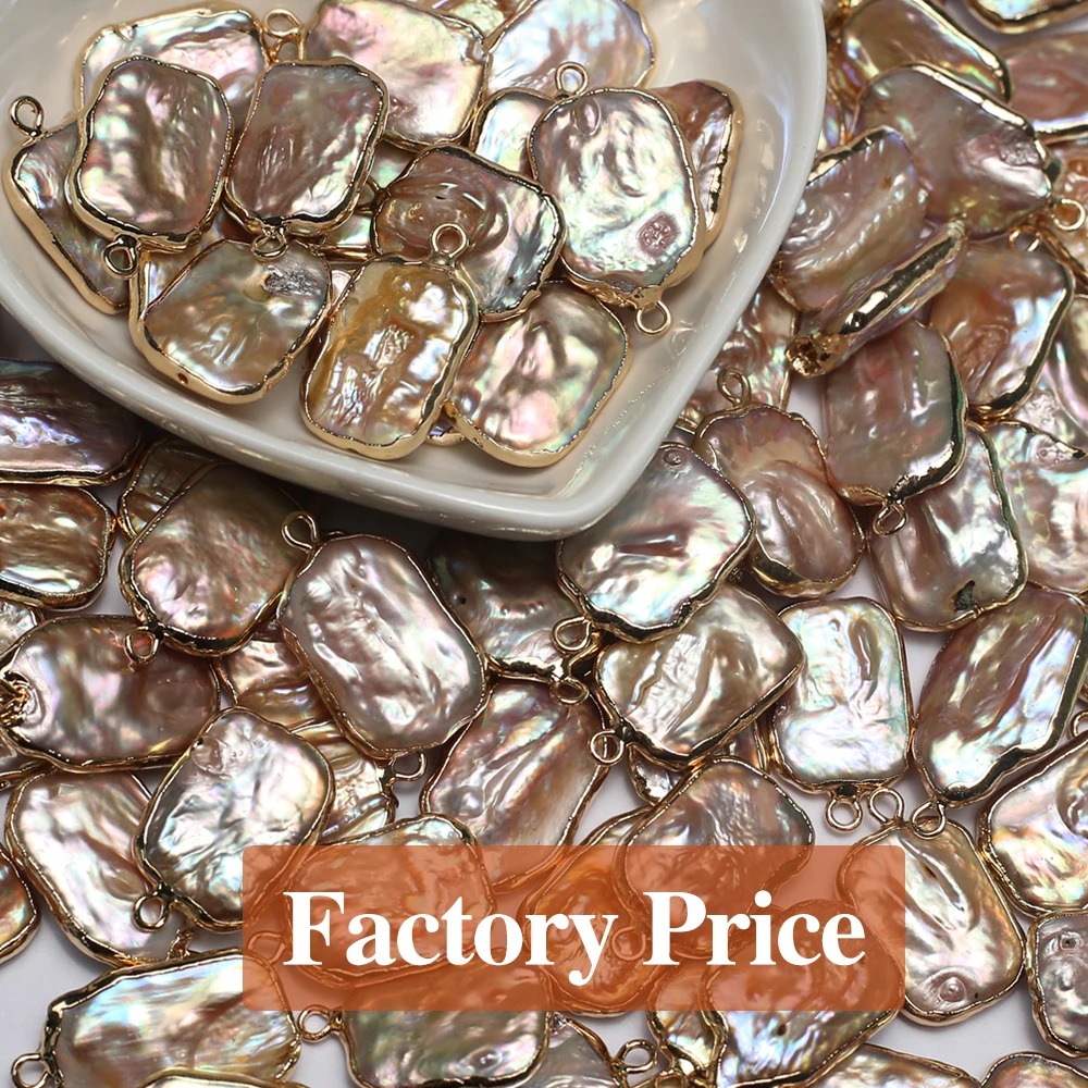 10pcs Natural Baroque Pearl Pendant Rectangle Plating Golden Pearl Pendant Charms for Making DIY Jewerly Necklace Earrings 22x15
10pcs Natural Baroque Pearl Pendant Rectangle Plating Golden Pearl Pendant Charms for Making DIY Jewerly Necklace Earrings 22x15