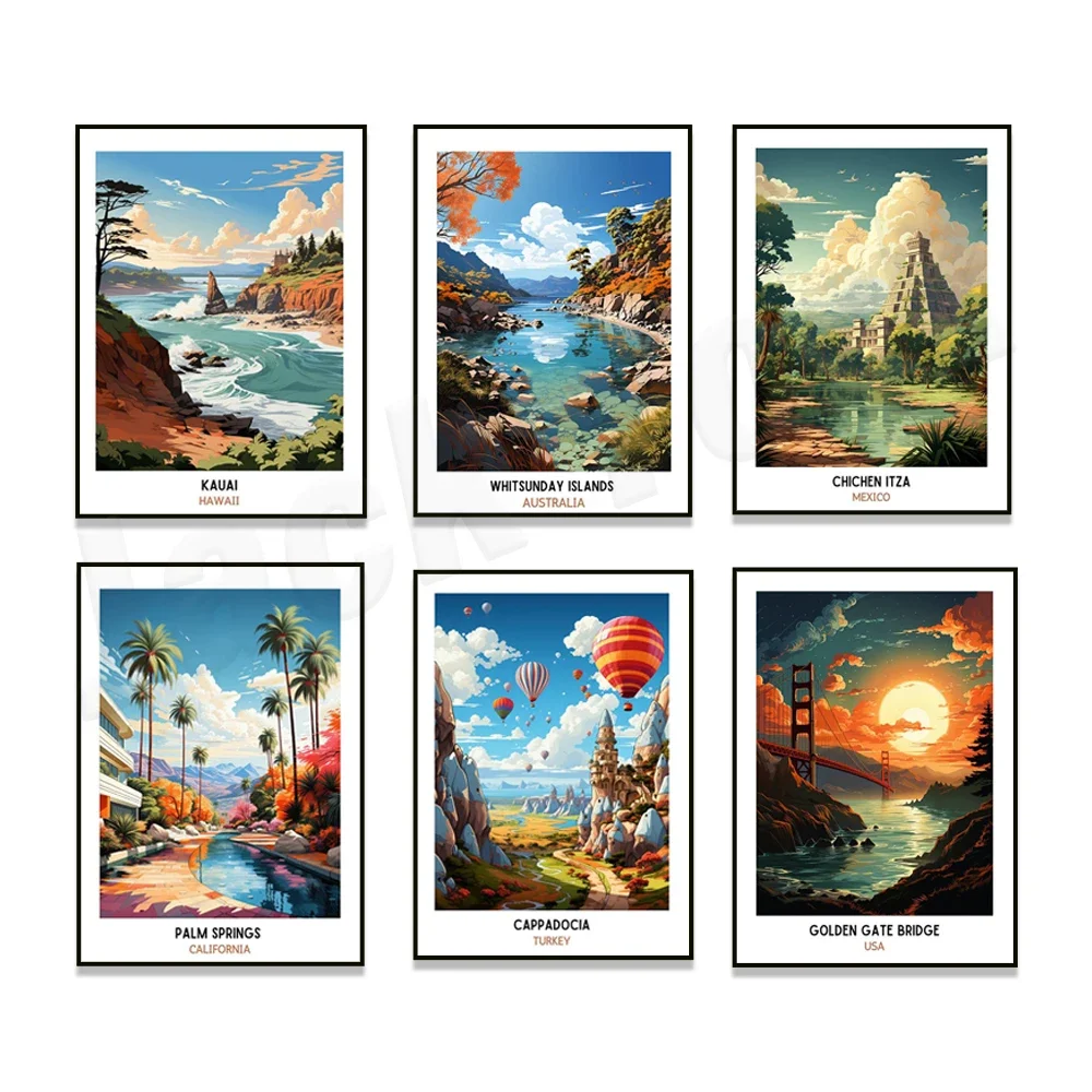Whitsunday Islands, Victoria Falls, Phuket, Maldives, Kauai Hawaii, Dalmatian Coast, Chichen Itza, Cappadocia travel posters
Whitsunday Islands, Victoria Falls, Phuket, Maldives, Kauai Hawaii, Dalmatian Coast, Chichen Itza, Cappadocia travel posters
