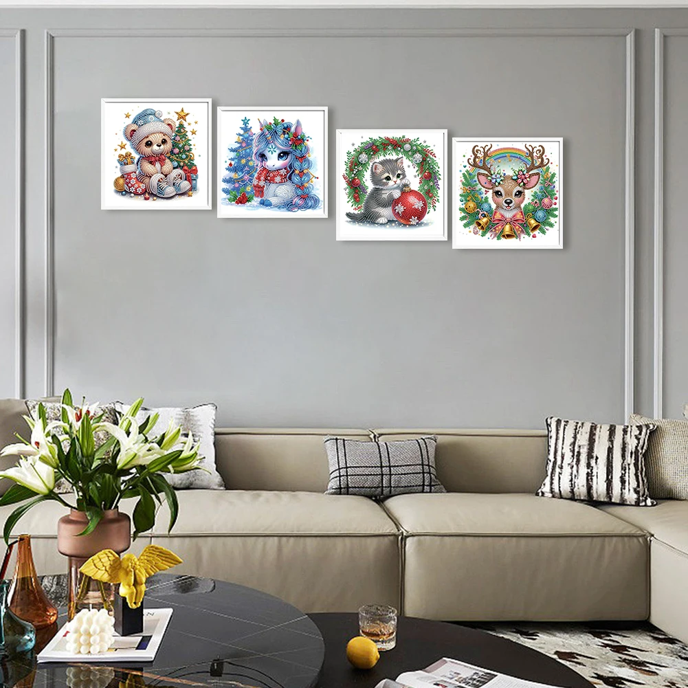 4pcs 5D DIY Partial Special Shaped Drill Xmas Animal Diamond Painting Kit30x30cm (B)
4pcs 5D DIY Partial Special Shaped Drill Xmas Animal Diamond Painting Kit30x30cm (B)