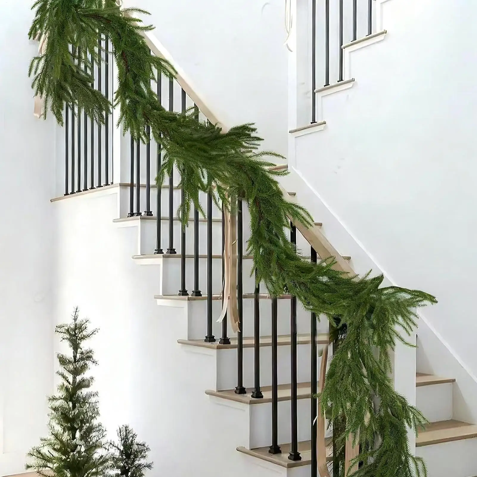 Рождественская кедровая гирлянда, декор для праздничной вечеринки, гирлянда из искусственной зелени на зиму, для улицы, крыльца, камины спереди
Рождественская кедровая гирлянда, декор для праздничной вечеринки, гирлянда из искусственной зелени на зиму, для улицы, крыльца, камины спереди