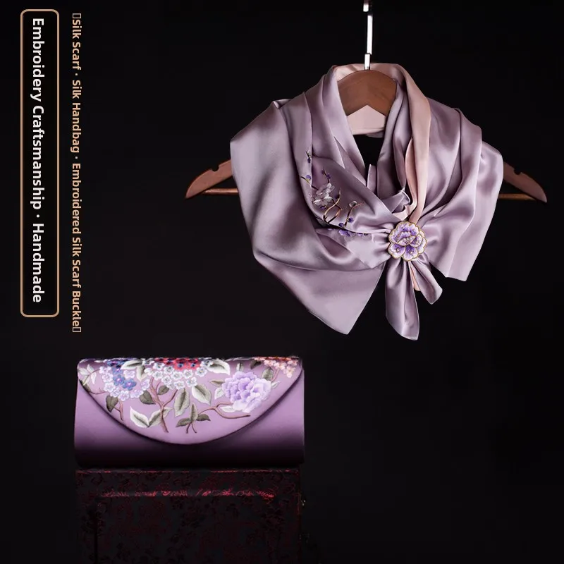 Elegant Silk Scarf Su Embroidery Women's Ethnic Style Silk Embroidery Spring Autumn Versatile Silk Scarf Neck Warmer...
Elegant Silk Scarf Su Embroidery Women's Ethnic Style Silk Embroidery Spring Autumn Versatile Silk Scarf Neck Warmer...