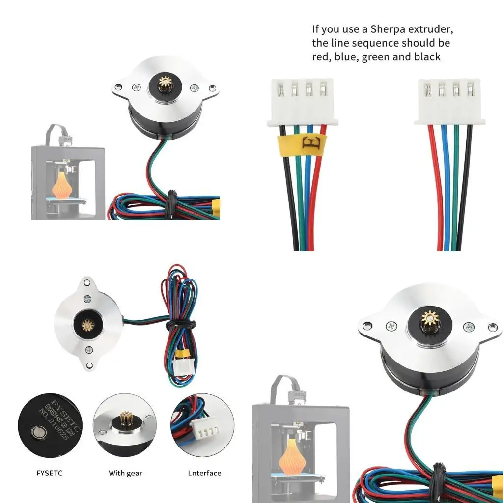 36STH17-1004AHG Geared Nema14 Stepper Motor Size 36mm for Voron 2.4 BLV Extruder
36STH17-1004AHG Geared Nema14 Stepper Motor Size 36mm for Voron 2.4 BLV Extruder