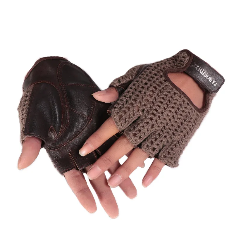 Summer Half-finger Retro Gloves Motorbike Sheepskin Leather Vintage Driving Mens/Women Racing Bike Knight Leather Motorcycle
Summer Half-finger Retro Gloves Motorbike Sheepskin Leather Vintage Driving Mens/Women Racing Bike Knight Leather Motorcycle