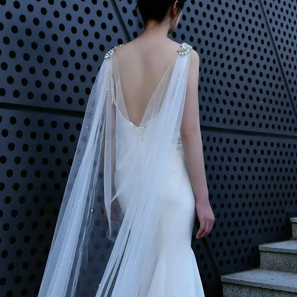 TOPQUEEN G64 Wedding Cape Veil Bridal Bolero off Shoulder Pearls Bridal Shawl for Women Wedding Accessories Elegant Woman Jacket
TOPQUEEN G64 Wedding Cape Veil Bridal Bolero off Shoulder Pearls Bridal Shawl for Women Wedding Accessories Elegant Woman Jacket