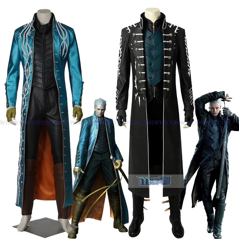 Hot Game DMC5 Cosplay Vergil Costume Nelo Complete Outfit with Boots Halloween Carnival Men Suit Jacket Vest Custom Made
Hot Game DMC5 Cosplay Vergil Costume Nelo Complete Outfit with Boots Halloween Carnival Men Suit Jacket Vest Custom Made