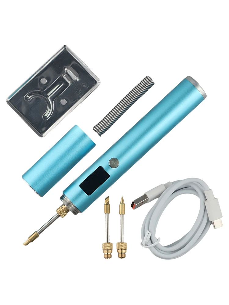 For DIY Projects Rechargeable Soldering Iron Fast Heat Soldering Iron Small Size Supports Charging While Using
For DIY Projects Rechargeable Soldering Iron Fast Heat Soldering Iron Small Size Supports Charging While Using