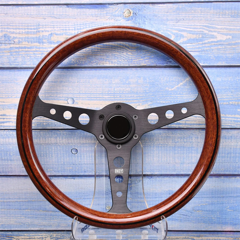 14 Inch 350mm Classic Retro Steering Wheel Black 3 Spokes 45mm Depth Racing Drift Sport Steering Wheel with Black Lines
14 Inch 350mm Classic Retro Steering Wheel Black 3 Spokes 45mm Depth Racing Drift Sport Steering Wheel with Black Lines