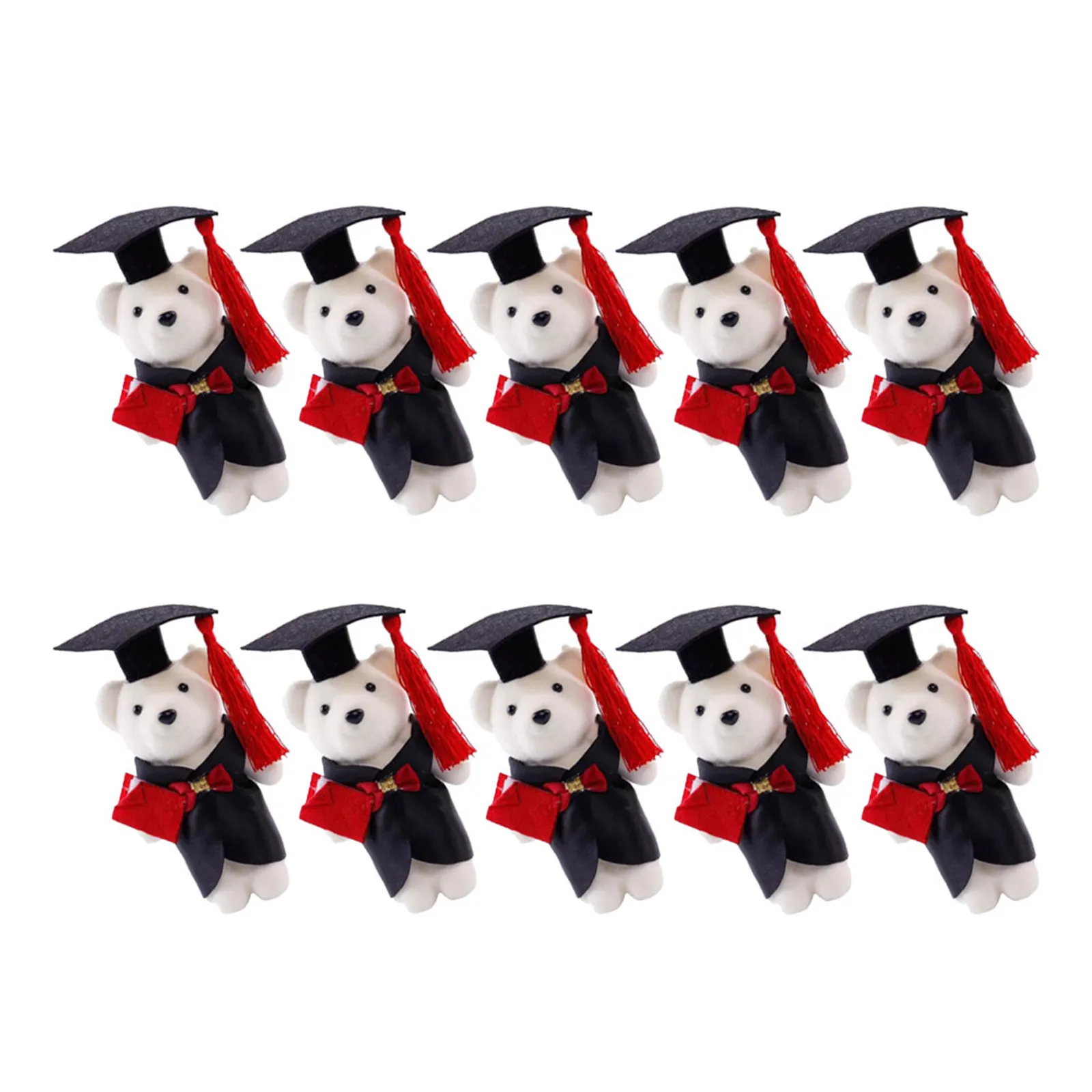 10Pcs Graduation Bear Mini Soft Tiny Bears Graduation Season Bouquet Decoration and Keepsake DIY Keychain Animals
10Pcs Graduation Bear Mini Soft Tiny Bears Graduation Season Bouquet Decoration and Keepsake DIY Keychain Animals