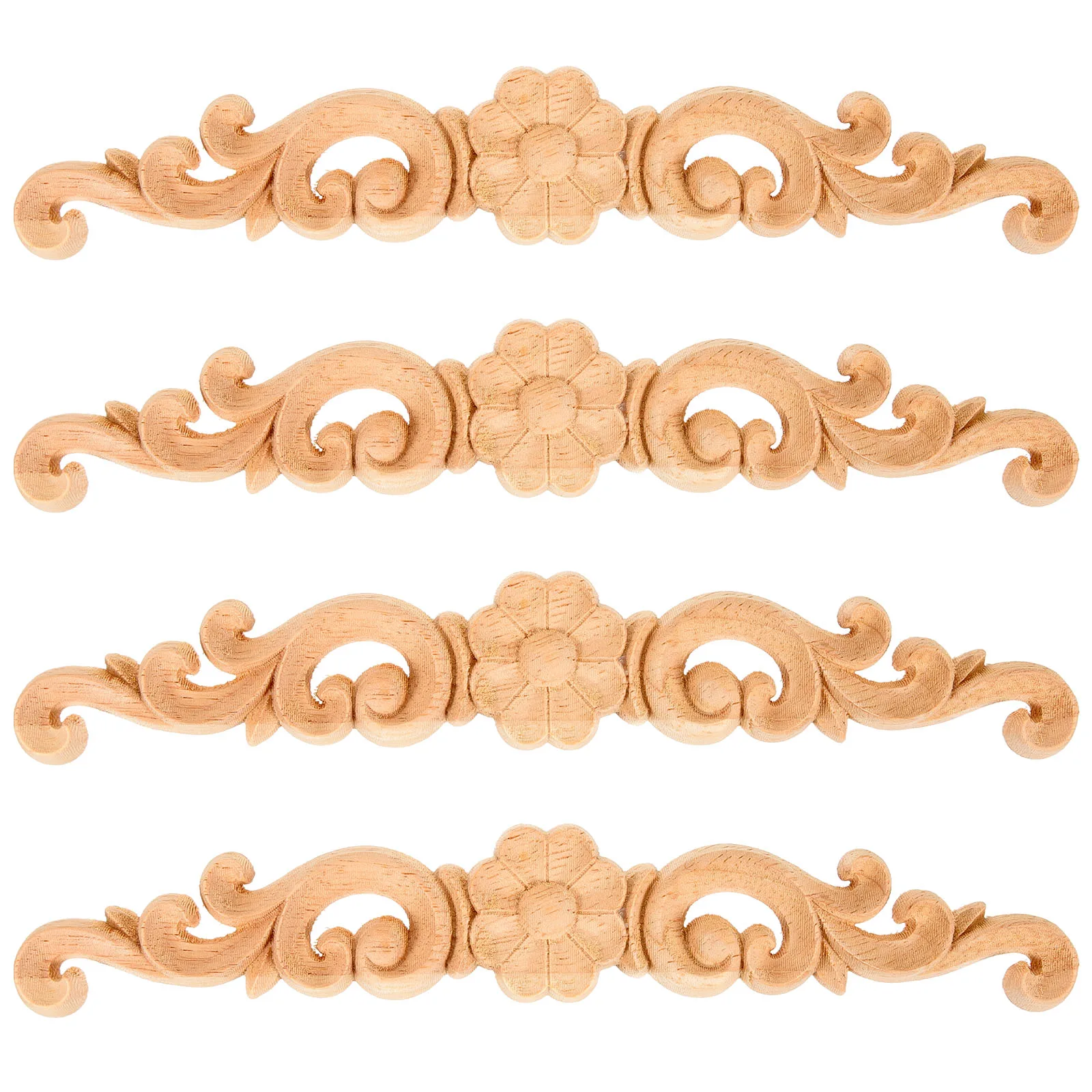 4 Pcs Wood Carving Appliques Unpainted Furniture Onlays Cabinet Carving Decorative Wall Door Mirror Wooden Decal Home DIY nament
4 Pcs Wood Carving Appliques Unpainted Furniture Onlays Cabinet Carving Decorative Wall Door Mirror Wooden Decal Home DIY nament