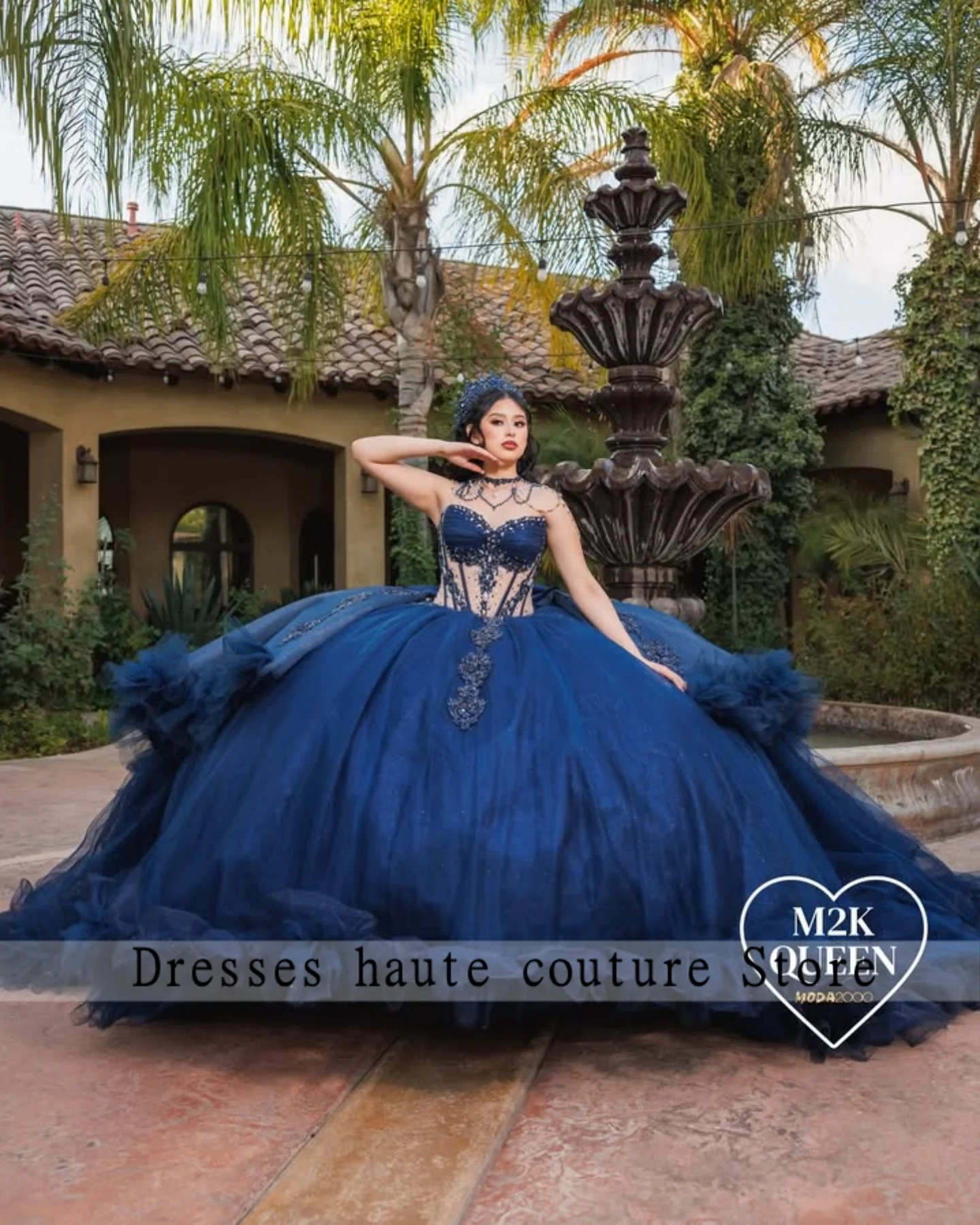Elegant Blue Ruffle Beaded Quinceanera Dresses Ball Gown 2025 Appliques Sweet 16 Dress Customized vestidos de 15 quinceañera
Elegant Blue Ruffle Beaded Quinceanera Dresses Ball Gown 2025 Appliques Sweet 16 Dress Customized vestidos de 15 quinceañera