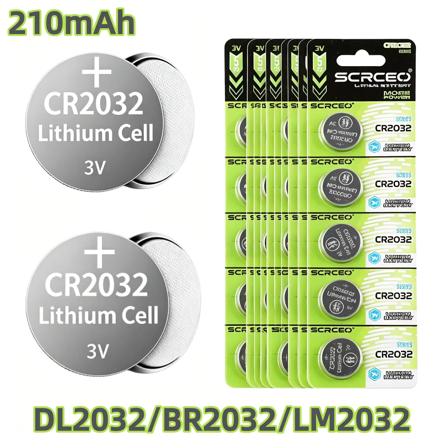 2-10PCS CR2032 Lithium Battery Button Batteriesies 3V DL2032 BR2032 2032 Coin Cell for Watch Toy Calculator Car Remote Control
2-10PCS CR2032 Lithium Battery Button Batteriesies 3V DL2032 BR2032 2032 Coin Cell for Watch Toy Calculator Car Remote Control