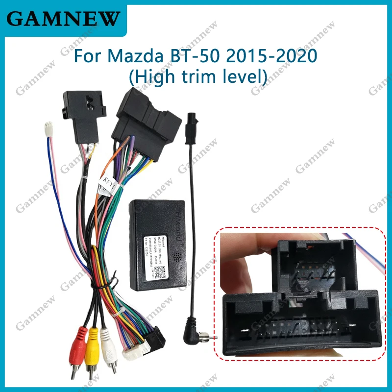Car 16pin Android Wiring Harness With Canbus Box for Mazda BT-50 2015-2020 Aftermarket Stereo Installation Wire Adapter
Car 16pin Android Wiring Harness With Canbus Box for Mazda BT-50 2015-2020 Aftermarket Stereo Installation Wire Adapter