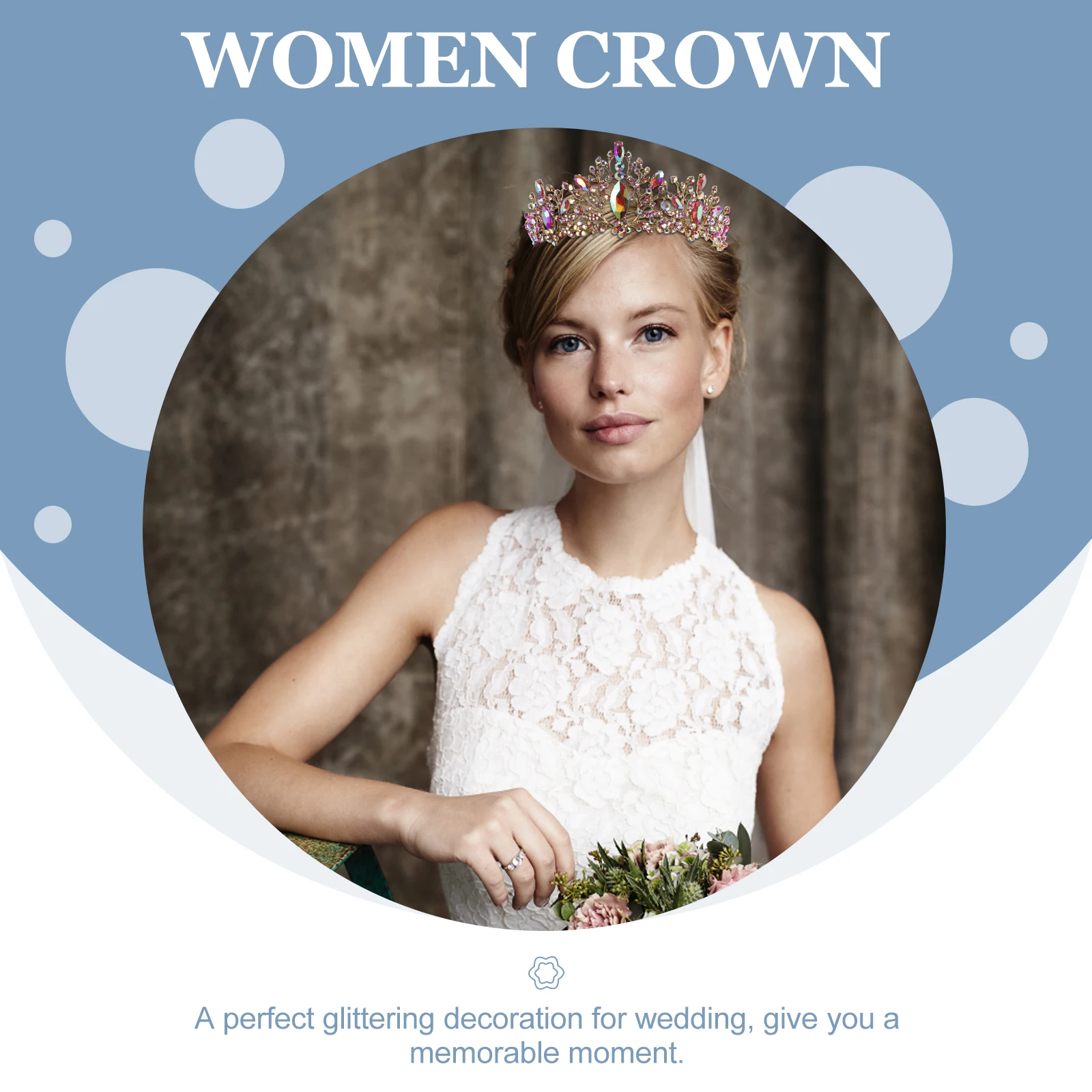 1pc Colorful Crown Headband Wedding Bridal Rhinestone Women Crown Hairstyle Tool Lightweight Durable Party Engagement
1pc Colorful Crown Headband Wedding Bridal Rhinestone Women Crown Hairstyle Tool Lightweight Durable Party Engagement