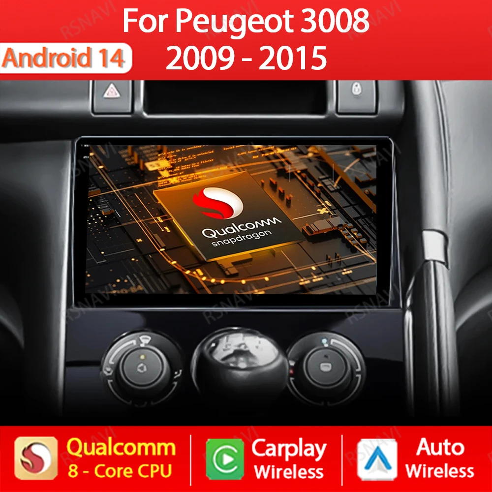 Android 14 Car Radio For Peugeot 3008 5008 AT MT 2009 - 2015 Multimedia Video Player GPS Carplay Auto Head Unit 4G WIFI QLED DSP
Android 14 Car Radio For Peugeot 3008 5008 AT MT 2009 - 2015 Multimedia Video Player GPS Carplay Auto Head Unit 4G WIFI QLED DSP