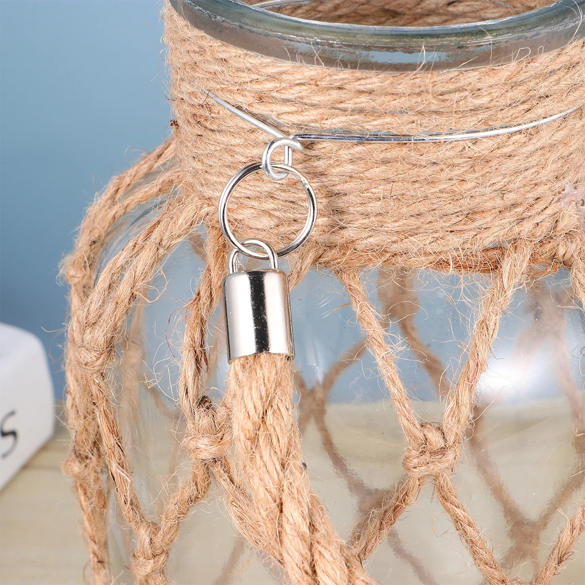 Vintage Style Glass Flower Vase Hemp Rope Decorative Plant Container Hydroponics Terrarium for Home Decoration Gift Idea
Vintage Style Glass Flower Vase Hemp Rope Decorative Plant Container Hydroponics Terrarium for Home Decoration Gift Idea