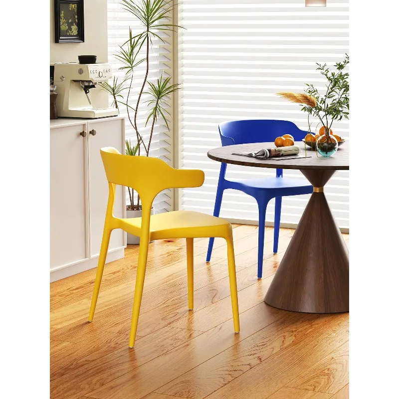 Plastic Chair Thickened Stackable Home Sedentary Comfortable Back Armchair Durable Chair
Plastic Chair Thickened Stackable Home Sedentary Comfortable Back Armchair Durable Chair