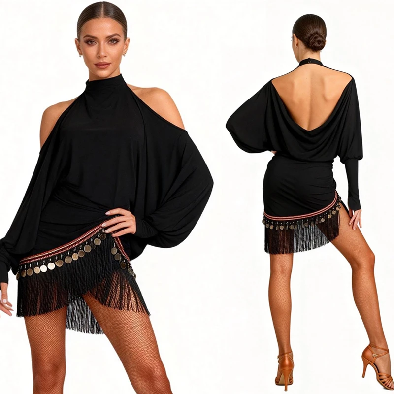Female Ballroom Dance Suits Adults Latin Dance Competition Costume Women Bat Sleeves Latin Top Fringed Skirts Suits SL14959
Female Ballroom Dance Suits Adults Latin Dance Competition Costume Women Bat Sleeves Latin Top Fringed Skirts Suits SL14959