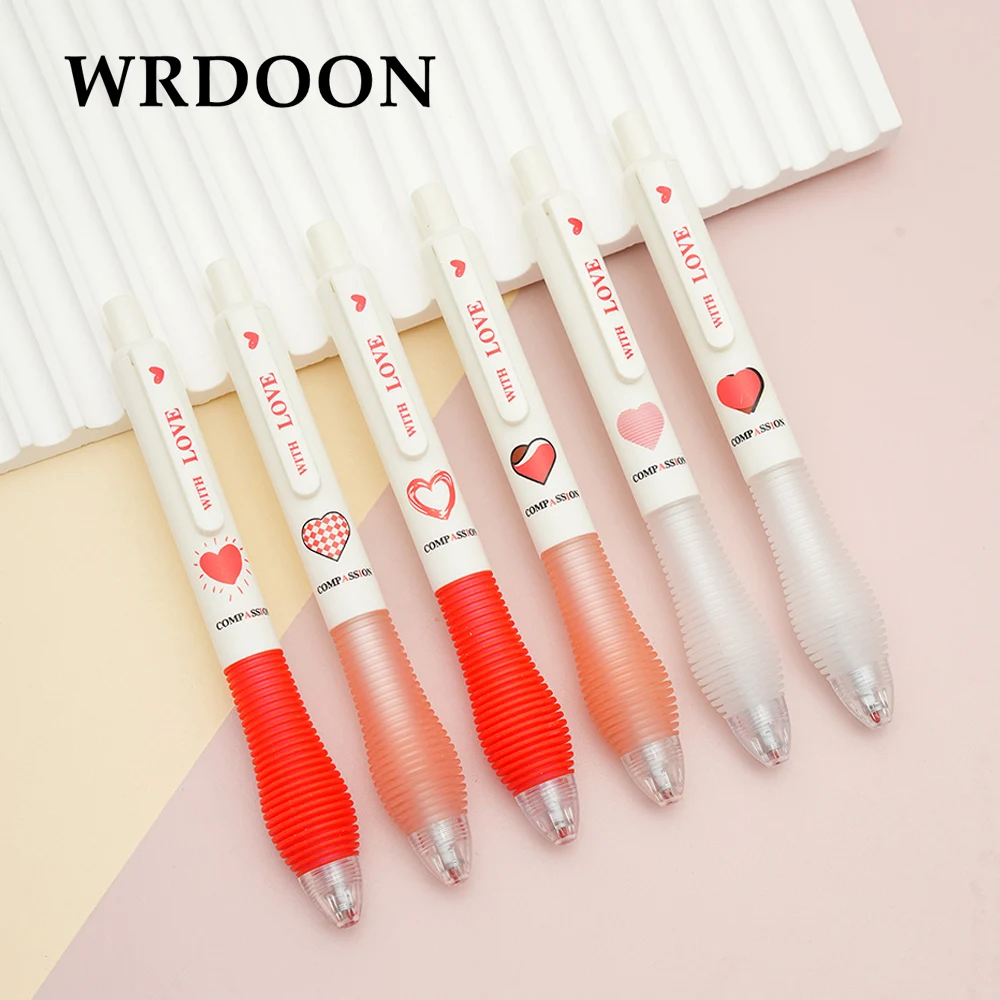 6pcs Cute Gel Ballpoint Pen Cute Heart Wedding Rose Gold Metal Stationery School Office Supply High Quality Pens
6pcs Cute Gel Ballpoint Pen Cute Heart Wedding Rose Gold Metal Stationery School Office Supply High Quality Pens