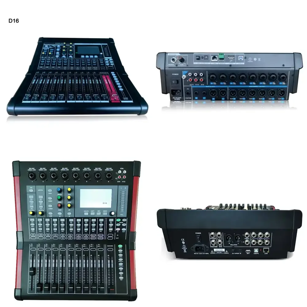 D16 16-Channel Digital Audio Mixer Professional USB Recording Equipment with Touch Screen
D16 16-Channel Digital Audio Mixer Professional USB Recording Equipment with Touch Screen