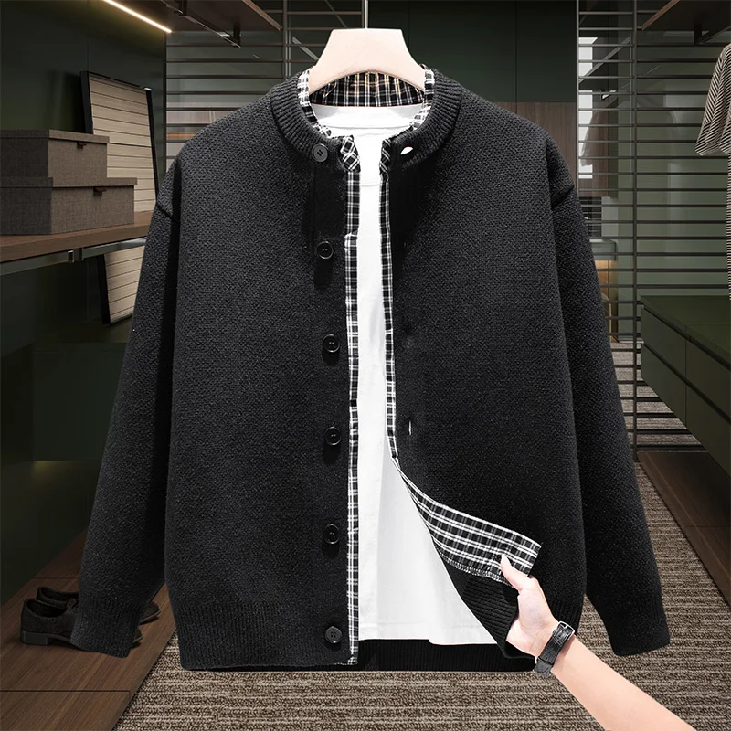 High-quality men's fashionable, cool, versatile, trendy and casual new cardigan for business 
High-quality men's fashionable, cool, versatile, trendy and casual new cardigan for business