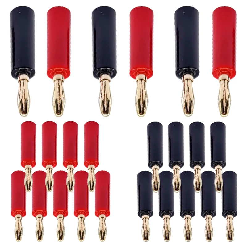 Аудиоразъемы для колонок, кабельные коннекторы типа «банан», 4 мм, позолоченные
Аудиоразъемы для колонок, кабельные коннекторы типа «банан», 4 мм, позолоченные