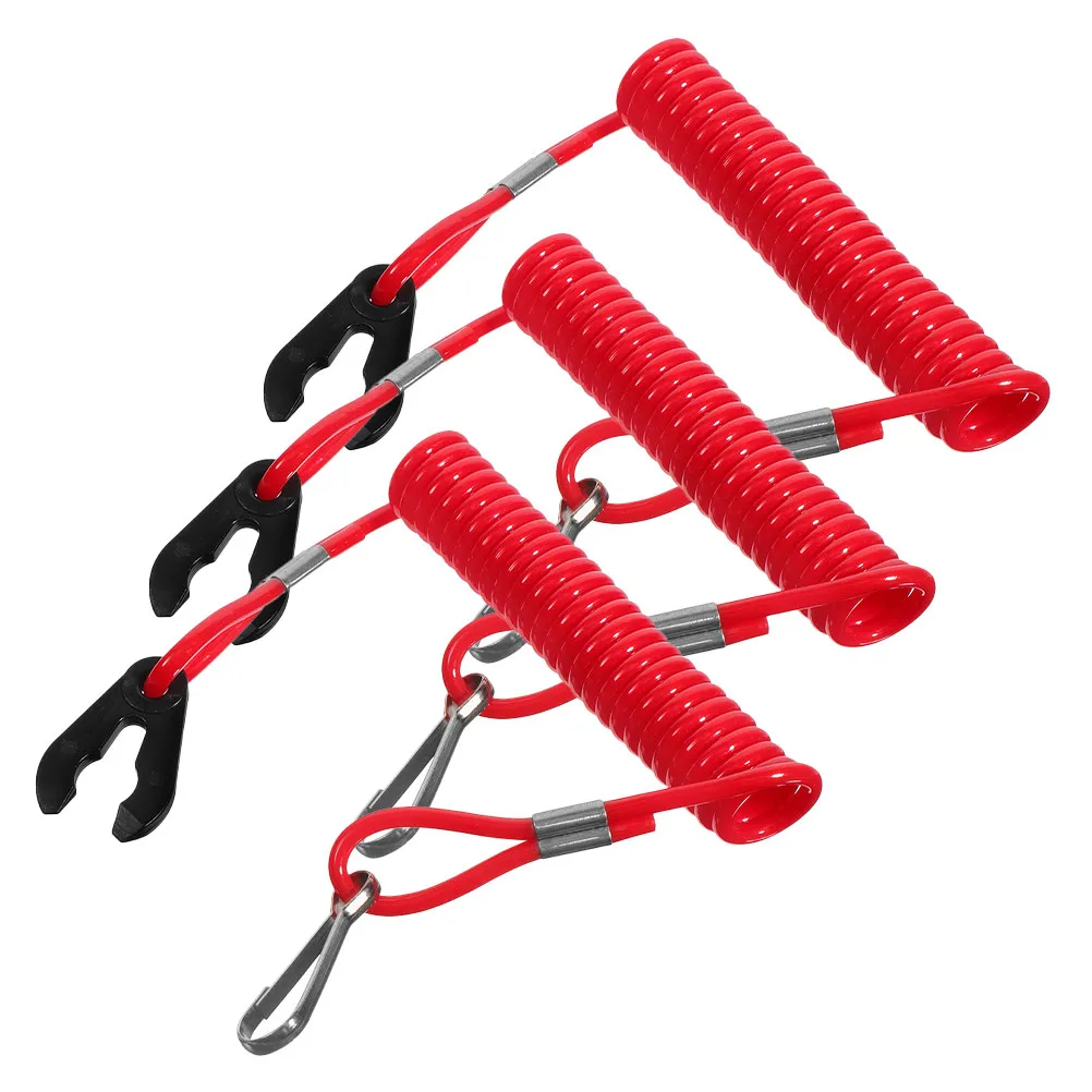 3Pcs Emergency Kill Switch Lanyard Red Safety Cord for Boat Engine Motorboat Marine Watercraft Quick Shutoff Harness Safety Cord
3Pcs Emergency Kill Switch Lanyard Red Safety Cord for Boat Engine Motorboat Marine Watercraft Quick Shutoff Harness Safety Cord