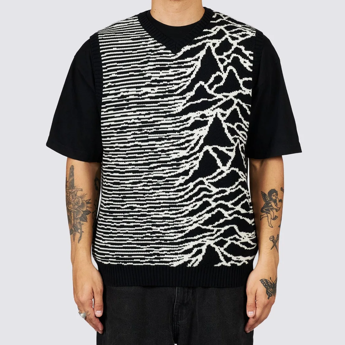 Y2k Round Neck Sleeveless Striped Jacquard Harajuku Sweater Knitted Sweater Vintage Top Oversize Streetwear High Street Clothes
Y2k Round Neck Sleeveless Striped Jacquard Harajuku Sweater Knitted Sweater Vintage Top Oversize Streetwear High Street Clothes